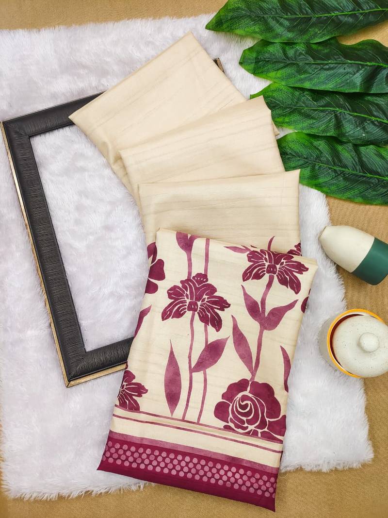 pink  color cosmos art silk saree with blouse