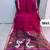  pink color linen art silk saree with blouse