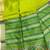 green color khadi art silk saree with contrast blouse