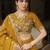 mustard embroidered vichitra lehenga choli set