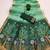 sea_green  soft pure muga cotton  saree with meenakari  weaving  motifs and contrast blouse