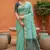 sky_blue soft muga cotton saree with meenakari weaving motifs and contrast blouse