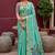 sea_green  soft pure muga cotton  saree with meenakari  weaving  motifs and contrast blouse