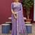 lavender  soft pure muga cotton  saree with meenakari  weaving  motifs and contrast blouse
