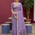lavender  soft pure muga cotton  saree with meenakari  weaving  motifs and contrast blouse