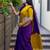 Purple soft silk blend banarasi jacuard work designer saree with blouse