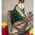 Green soft silk blend banarasi jacuard work designer saree with blouse