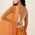 Orange Pink Bandhani Print Sequince Embroidery Organza Lehenga Choli With Dupatta