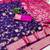 purple soft silk blend saree with zari weaving meenakari design