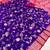 violet soft silk blend saree with zari weaving meenakari design