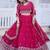 Attractive Rani Pink Sequins Georgette Lehenga Choli With Dupatta