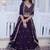 Beautiful Wine Zari Embroidered Georgette Wedding Lehenga Choli