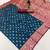 teal blue soft banarasi silk saree with zari weaving meenakari design