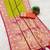 parrot green soft banarasi silk saree with zari weaving meenakari design