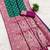 sea green soft banarasi silk saree with zari weaving meenakari design