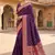 wine soft banarasi silk saree with zari weaving meenakari design
