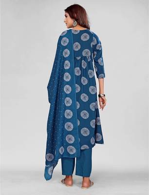 Morpich rayon embroidered designer kurta set with dupatta 4