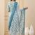 White rayon printed designer kurta set with dupatta