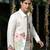 Ivory embroidered linen jacket