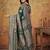 Green wiving work printed fancy saree with blouse