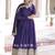 Admirable Purple Sequins Silk Festive Wear Anarkali Gown With Dupatta