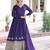 Admirable Purple Sequins Silk Festive Wear Anarkali Gown With Dupatta