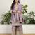  purple organza kurta palazzo set v neck
