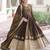 Wonderful Mehendi Green Sequins Silk Wedding Wear Anarkali Gown With Dupatta