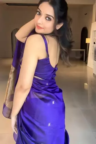 Royal blue silk blend banarasi jaquard designer saree with blouse