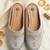  women embellished ethnic mules canvas upper with embroidered pattern