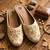  women embellished ethnic mules canvas upper with embroidered pattern