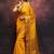 Yellow soft silk blend banarasi jacuard work designer saree with blouse