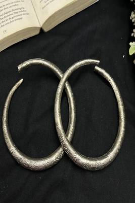 Oxidized german silver anklets||indian traditional kada payal || banajara tribal boho foot jewelry 4