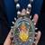 Oxidised silver miniature painting necklace of ganesha god | vintage tribal statement neckpiece & kada