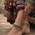 Dual tone ghungroo anklet kada|hand engraved tribal indian ankle bracelet