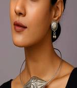 Oxidized silver choker necklace set | tribal banjara boho jewelry