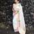 Off white soft silk blend banarasi jacuard work designer saree with blouse