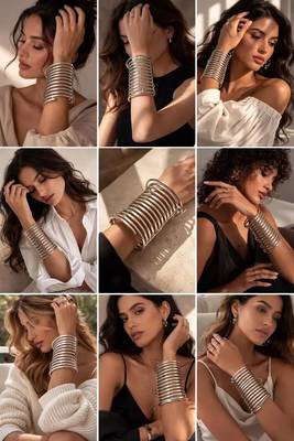 Silver spiral coil arm cuff bangle bracelet chunky statement forearm cuff, minimalist silver tone armlet 3