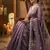 Lavender color Embroidery Jari and Sequance work Space Silk Saree