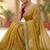 Mustard color Embroidery Jari and Sequance work Space Silk Saree