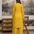 Yellow Star Georgette Beads Embroidery Work Kurta Palazzo with Dupatta For Women