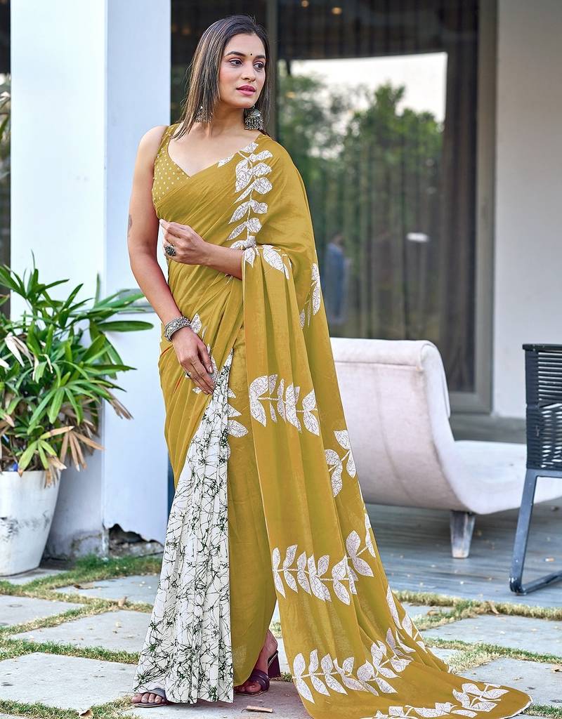 Bagru block print mulmul cotton sarees