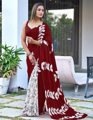 Bagru block print mulmul cotton sarees 1
