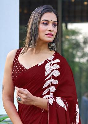 Bagru block print mulmul cotton sarees 2