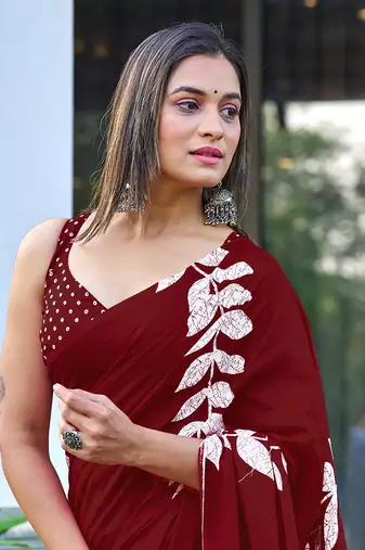 Bagru block print mulmul cotton sarees