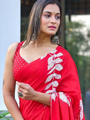 Bagru block print mulmul cotton sarees 2