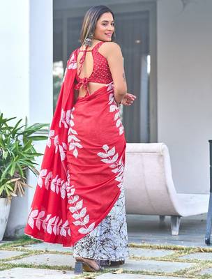 Bagru block print mulmul cotton sarees 4