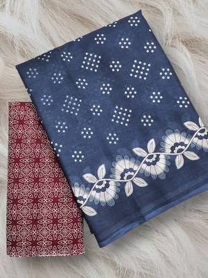 Churi hand block print mulmul cotton sarees 5