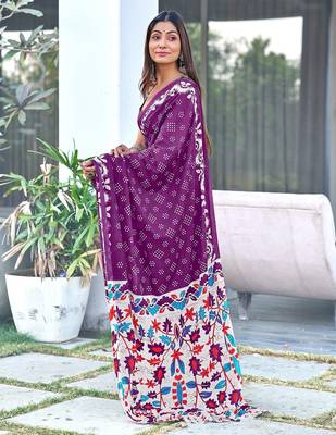 Churi hand block print mulmul cotton sarees 3