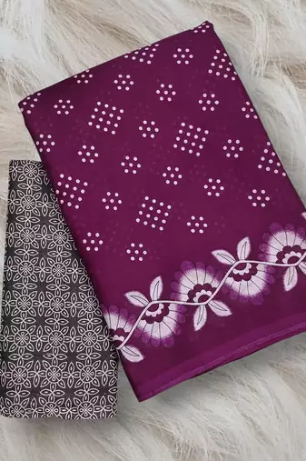 Churi hand block print mulmul cotton sarees